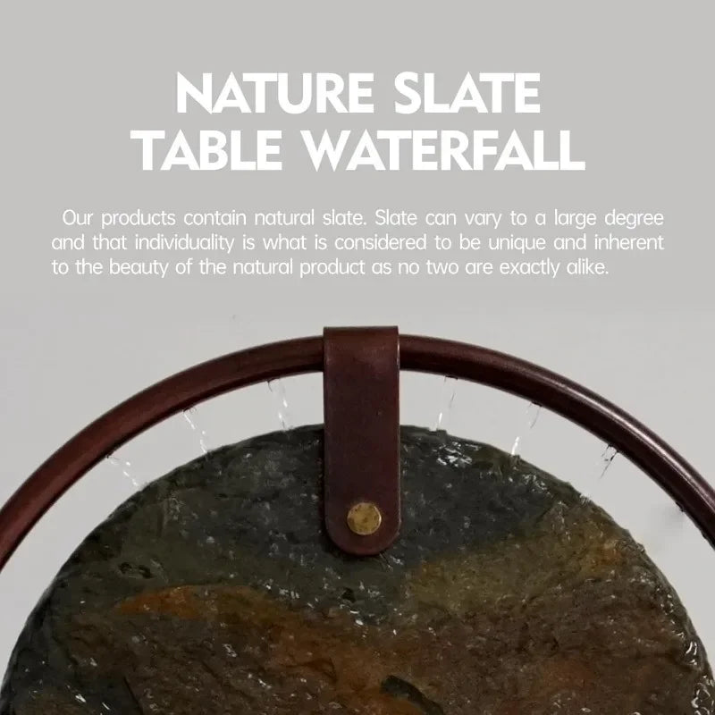 Indoor Tabletop Waterfall Moon Fountain
