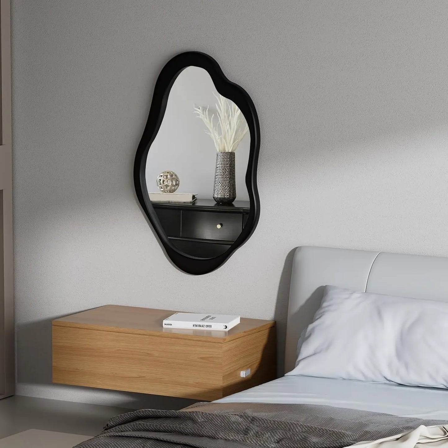 Wavy, asymmetrical cloud mirror