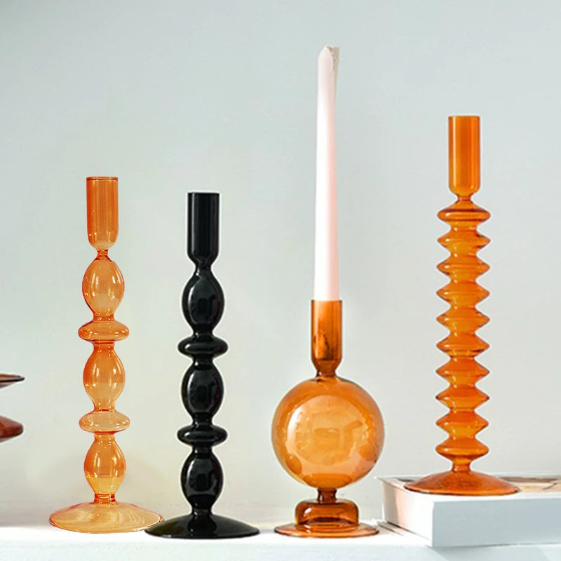 Candle Holders Glass Candlesticks