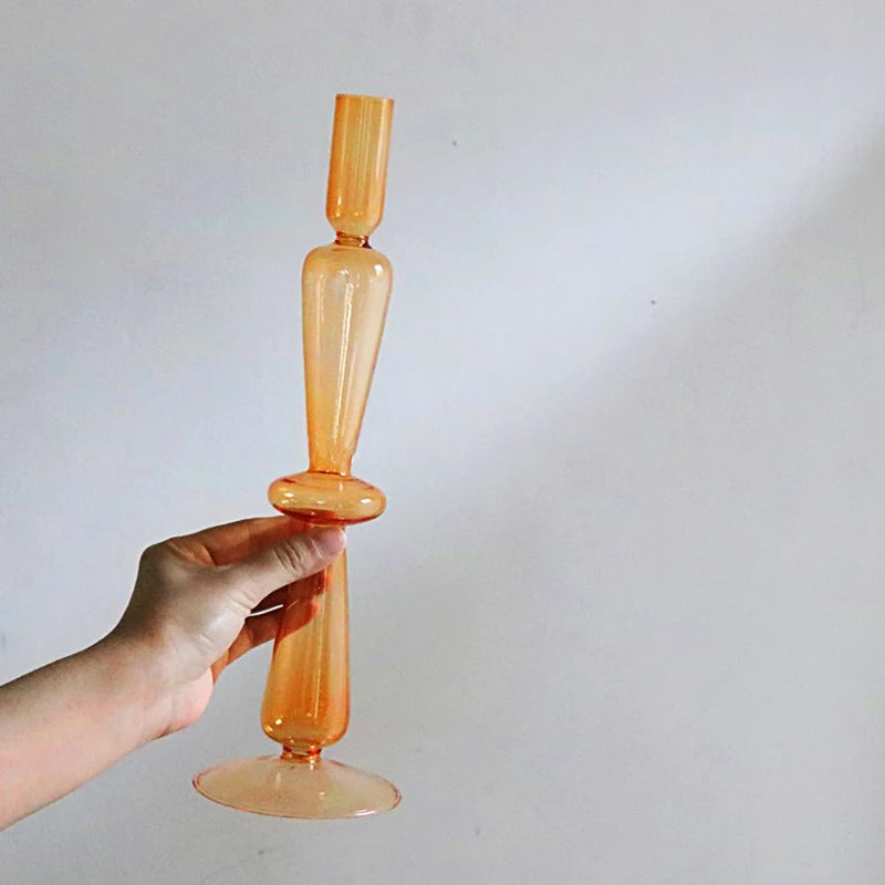 Candle Holders Glass Candlesticks