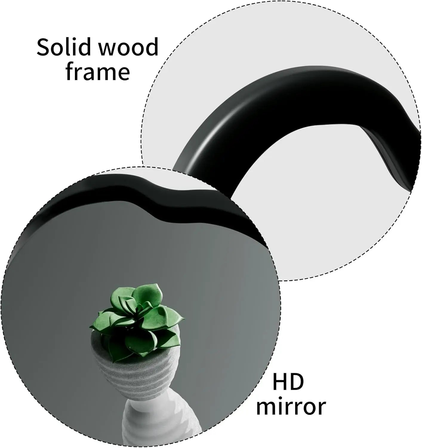 Wavy, asymmetrical cloud mirror